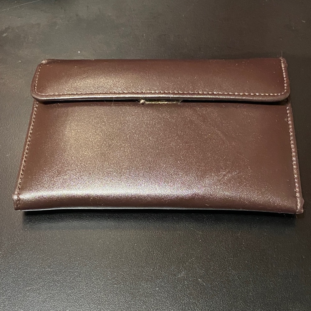 Vintage Wilsons Brown Leather checkbook Cover